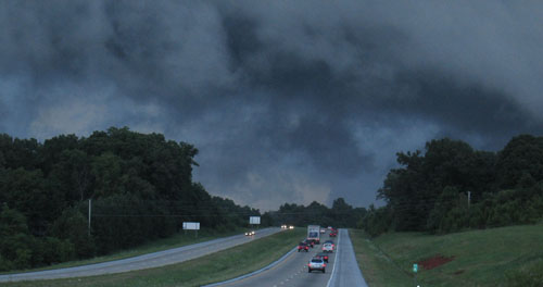 Hurricane Bill on Pellissippi Parkway in Knoxville, Tennessee