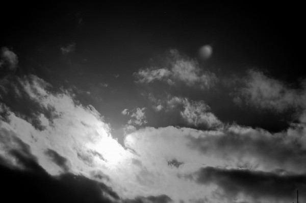 Infrared Sun Sky and Clouds