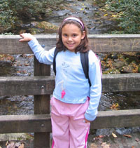 Lorissa on the bridge