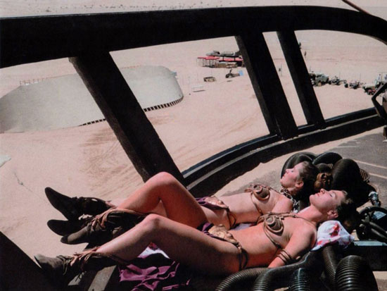 princess leia bikini. Bikini Leia and her stunt